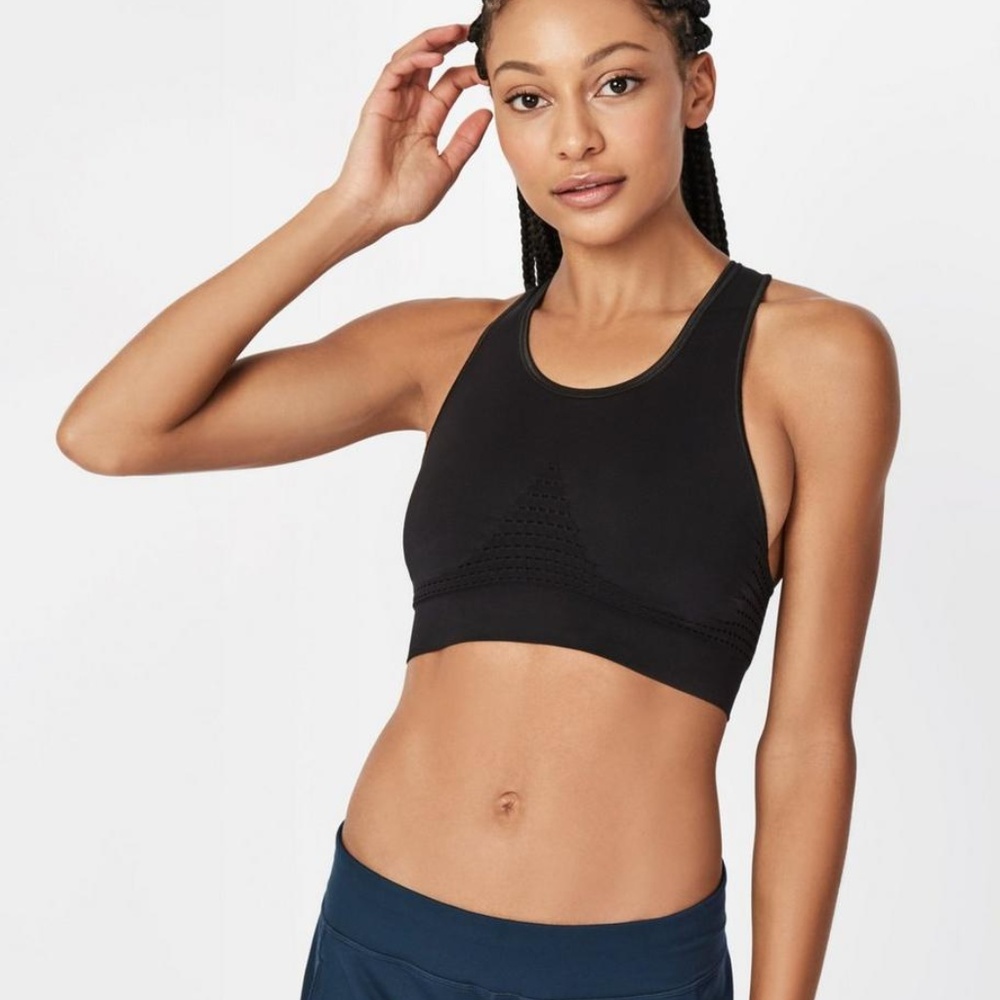 Sweaty Betty Stamina Sports Bra, Black, Size Small